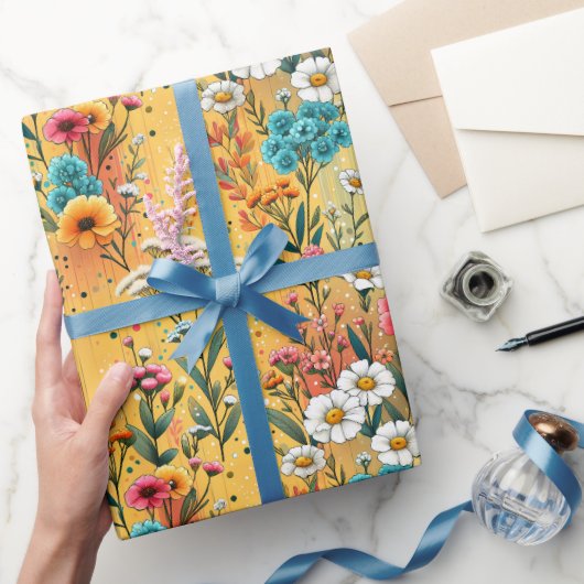 Zonsondergang Weide Cadeaupapier (Geschenken)