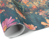 Zonsondergang Weide Meditatie met Vlinders (1) Cadeaupapier (Rol Hoek)