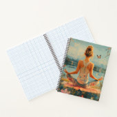 Zonsondergang Weide Meditatie met Vlinders (2) Notitieboek (Binnen)