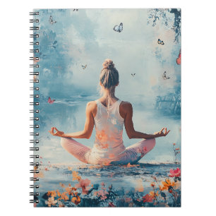 Zonsondergang Weide Meditatie met Vlinders (3) Notitieboek