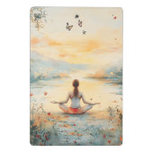 Zonsondergang Weide Meditatie met Vlinders (6) Mini Klembord (Achterkant)