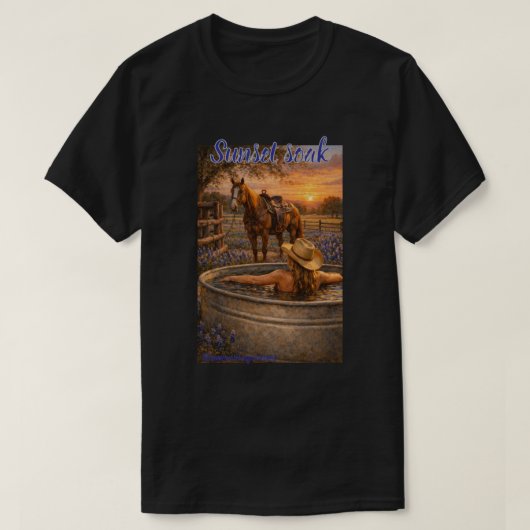Zonsondergang weken t-shirt (Design voorkant)