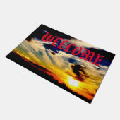 Zonsondergang Welkom Deurmat (Schuin)