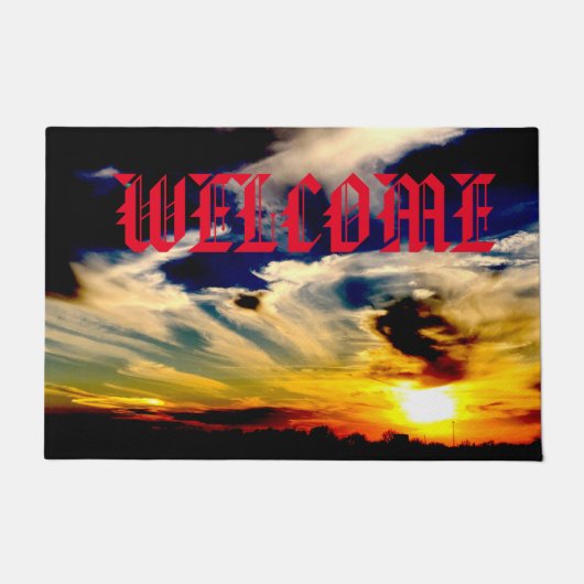 Zonsondergang Welkom Deurmat (Voorkant)