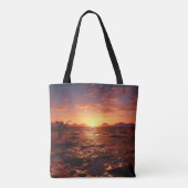 zonsondergang woestijnlandschap tote bag (Achterkant)