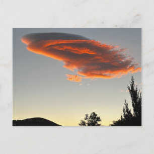 Zonsondergang Wolk in Reno Nevada Briefkaart
