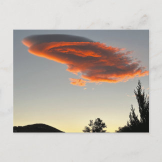 Zonsondergang Wolk in Reno Nevada Briefkaart