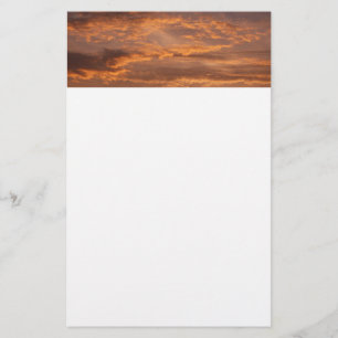 Zonsondergang Wolken I Kleurrijke Luchtfotografie Briefpapier