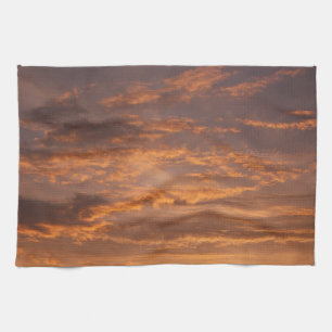 Zonsondergang Wolken I Kleurrijke Luchtfotografie Theedoek