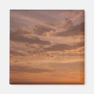 Zonsondergang Wolken II Pastel Abstracte Natuur Magneet