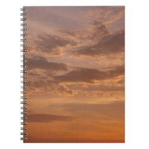 Zonsondergang Wolken II Pastel Abstracte Natuur Notitieboek