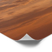 Zonsondergang Wolken II Pastel Abstracte Natuur Poster (Hoek)