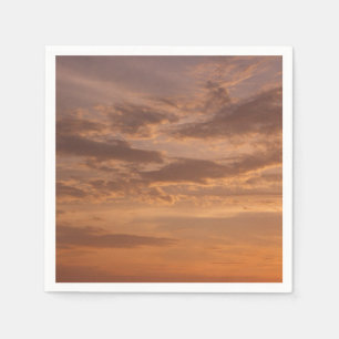 Zonsondergang Wolken II Pastel Abstracte Natuur Servetten