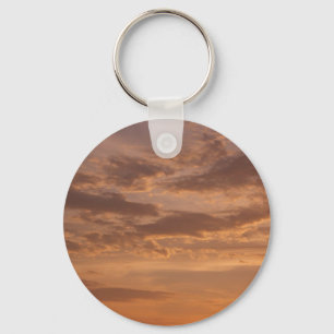 Zonsondergang Wolken II Pastel Abstracte Natuur Sleutelhanger