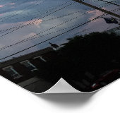 Zonsondergang Wolkenformaties Foto Poster (Hoek)