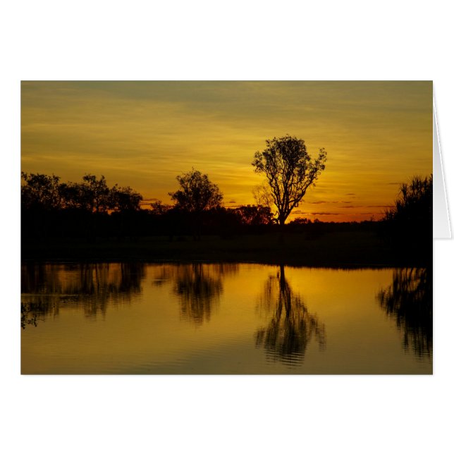 Zonsondergang, Yellow Water Billabong (Voorkant Horizontaal)