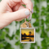 Zonsondergang, Yellow Water Billabong Sleutelhanger (Hand)