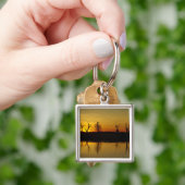 Zonsondergang, Yellow Water Billabong Sleutelhanger (Hand)