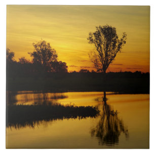 Zonsondergang, Yellow Water Billabong Tegeltje