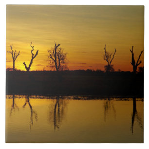 Zonsondergang, Yellow Water Billabong Tegeltje