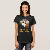 zonsondergang Ze is een slechte Nana Llama Moeder T-shirt (Voorkant volledig)