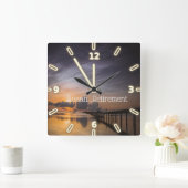 Zonsondergang, Zee,Ahh Pensioen Vierkante Klok (Huis)