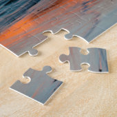 Zonsondergang, Zee Stapel, Oceanside, Oregon, USA Legpuzzel (Zijkant)