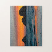 Zonsondergang, Zee Stapel, Oceanside, Oregon, USA Legpuzzel (Verticaal)