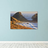 Zonsondergang, Zee Stapel, Sisters, Oregon Kust Canvas Afdruk (Insitu (Houten vloer))