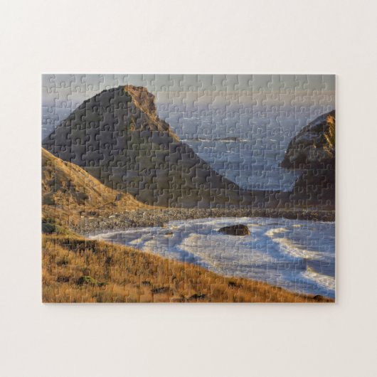 Zonsondergang, Zee Stapel, Sisters, Oregon Kust Legpuzzel (Horizontaal)