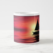 Zonsondergang, Zee, Zeilboot Grote Koffiekop (Voorkant)