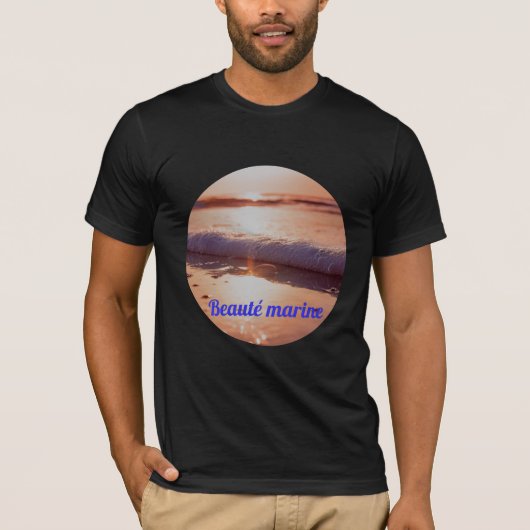 Zonsondergang zeebelevenheid t-shirt (Voorkant)