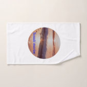 Zonsondergang zeebodem schoonheid bad handdoek (Handdoek)