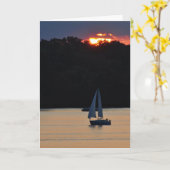 Zonsondergang zeil 090 kaart (Gele Bloem)