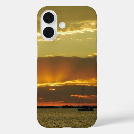 Zonsondergang Zeil iPhone Hoesje (Achterkant)
