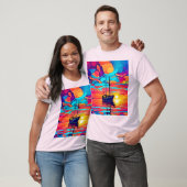 Zonsondergang Zeilboot Dreamscape T-shirt (Unisex)
