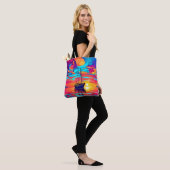 Zonsondergang Zeilboot Dreamscape Tote Bag (Op model)