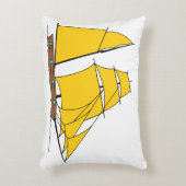 Zonsondergang zeilboot kussen (Voorkant(Verticaal))