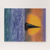 Zonsondergang Zeilboot Puzzel (Horizontaal)