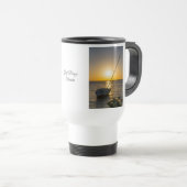 Zonsondergang Zeilboot Scheepswrak Golf Breeze Rei Reisbeker (Voorkant rechts)