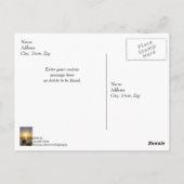 Zonsondergang Zeilboot Scheepswrak Golf Bries Dank Briefkaart (Achterkant)