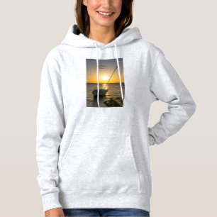 Zonsondergang Zeilboot Scheepswrak Gulf Breeze FL Hoodie