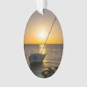 Zonsondergang Zeilboot Scheepswrak Gulf Breeze FL  Ornament (voorkant)