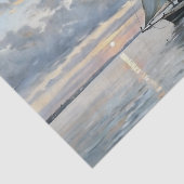 Zonsondergang Zeilboot Zeegezicht Decoupage Tissuepapier (Detail)