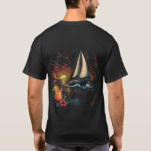 Zonsondergang Zeiltocht T-shirt (Achterkant)
