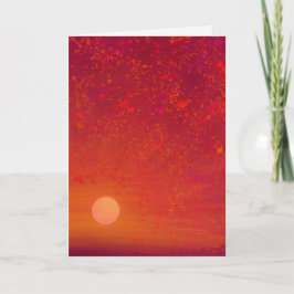 Zonsondergang Ziel Wenskaart Kaart