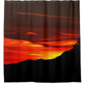 Zonsondergang Zion National Park Utah Douchegordij Douchegordijn (Voorkant)