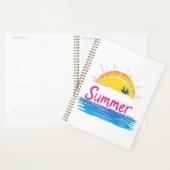 Zonsondergang Zomer Strand Illustratie Planner (Display)