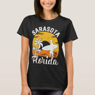 Zonsondergang Zomer Surf Florida Sarasota Beach T-shirt