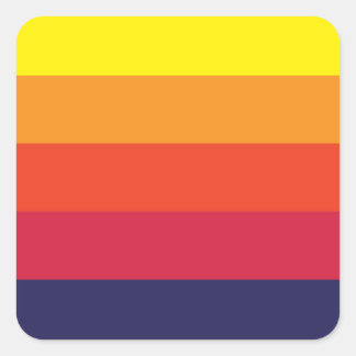 Zonsondergang Zomerplein Stickers